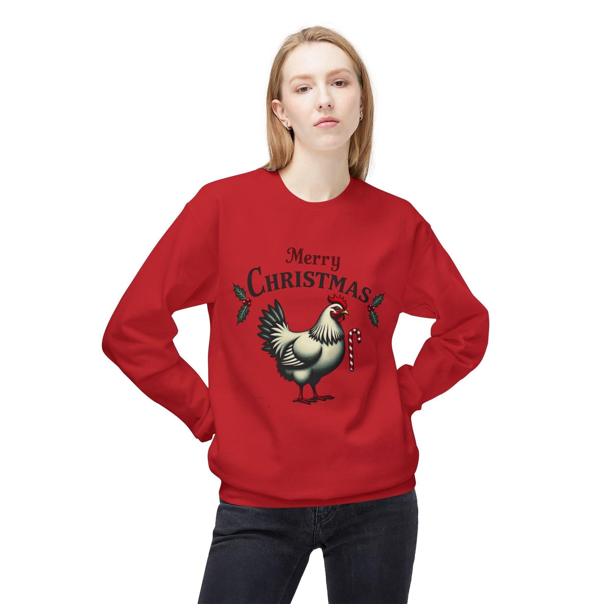 Mistoe Chicken Fleece Crewneck Sweatshirt for Cozy Comfort - Even Keel LLC