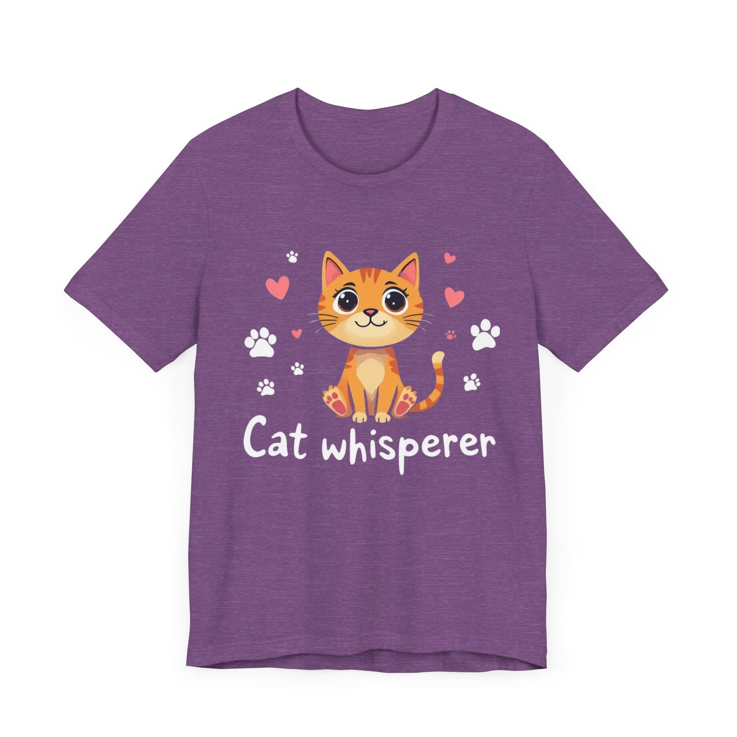 Cat Whisperer Unisex Jersey Short Sleeve Tee Cat Lover T-Shirt