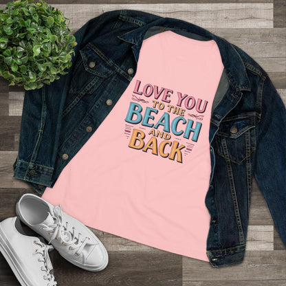 Women's Beach Lovers Cotton Tee - Love You to the Beach - Even Keel LLC