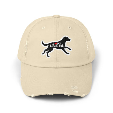 Black Lab Hat Unisex Distressed Cap for Dog Lovers Gift - Even Keel LLC