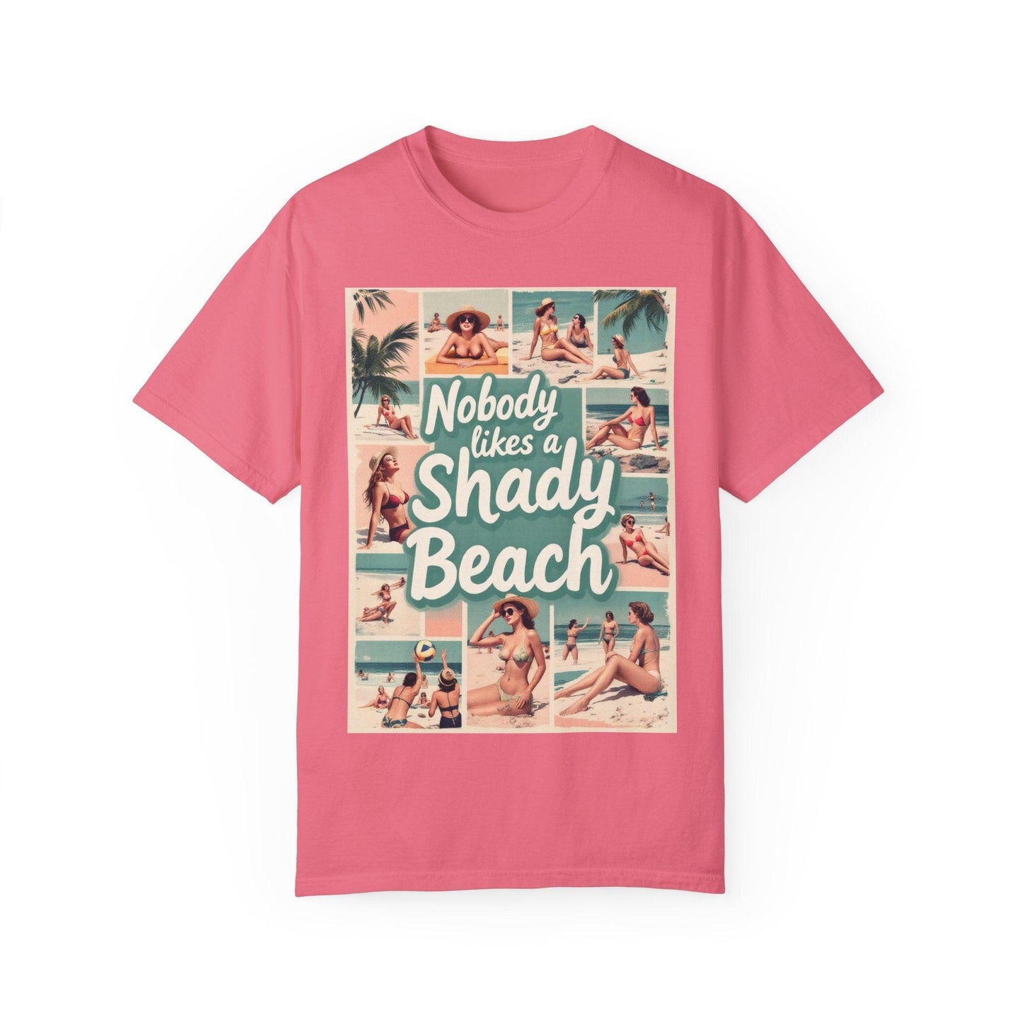 Retro Beach T-Shirt - Nobody Likes a Shady Beach Tee - Even Keel LLC