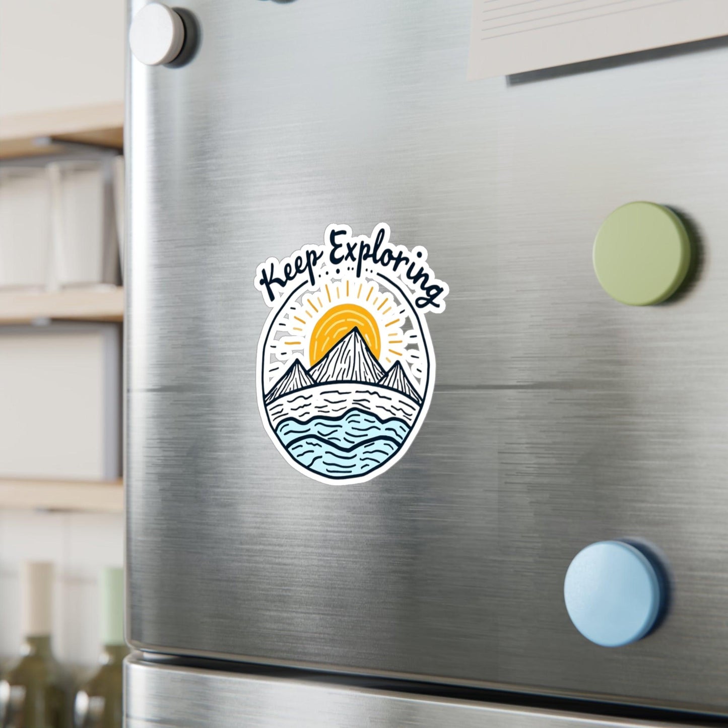 Vinyl Decal - Keep Exploring Ocean's Edge Design Decor - Even Keel LLC