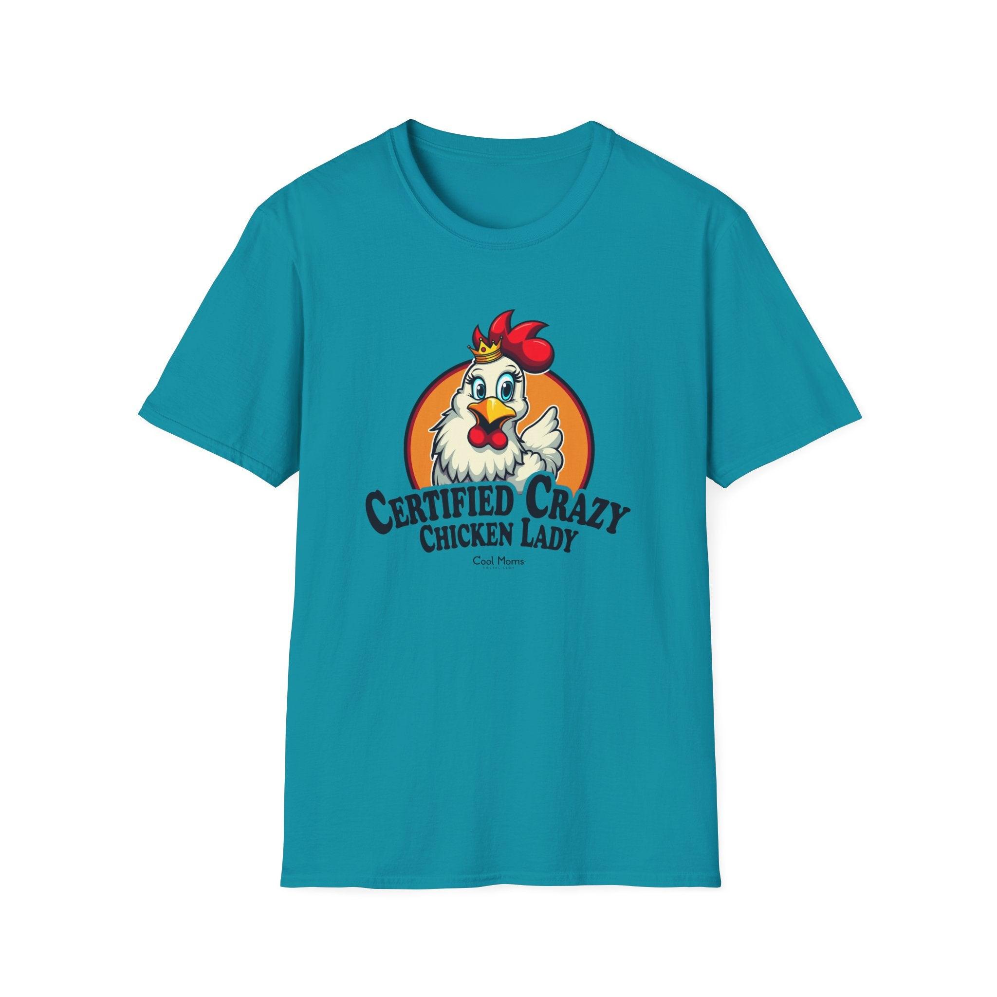 Crazy Chicken Lady T-Shirt for Quirky Chicken Lovers - Even Keel LLC