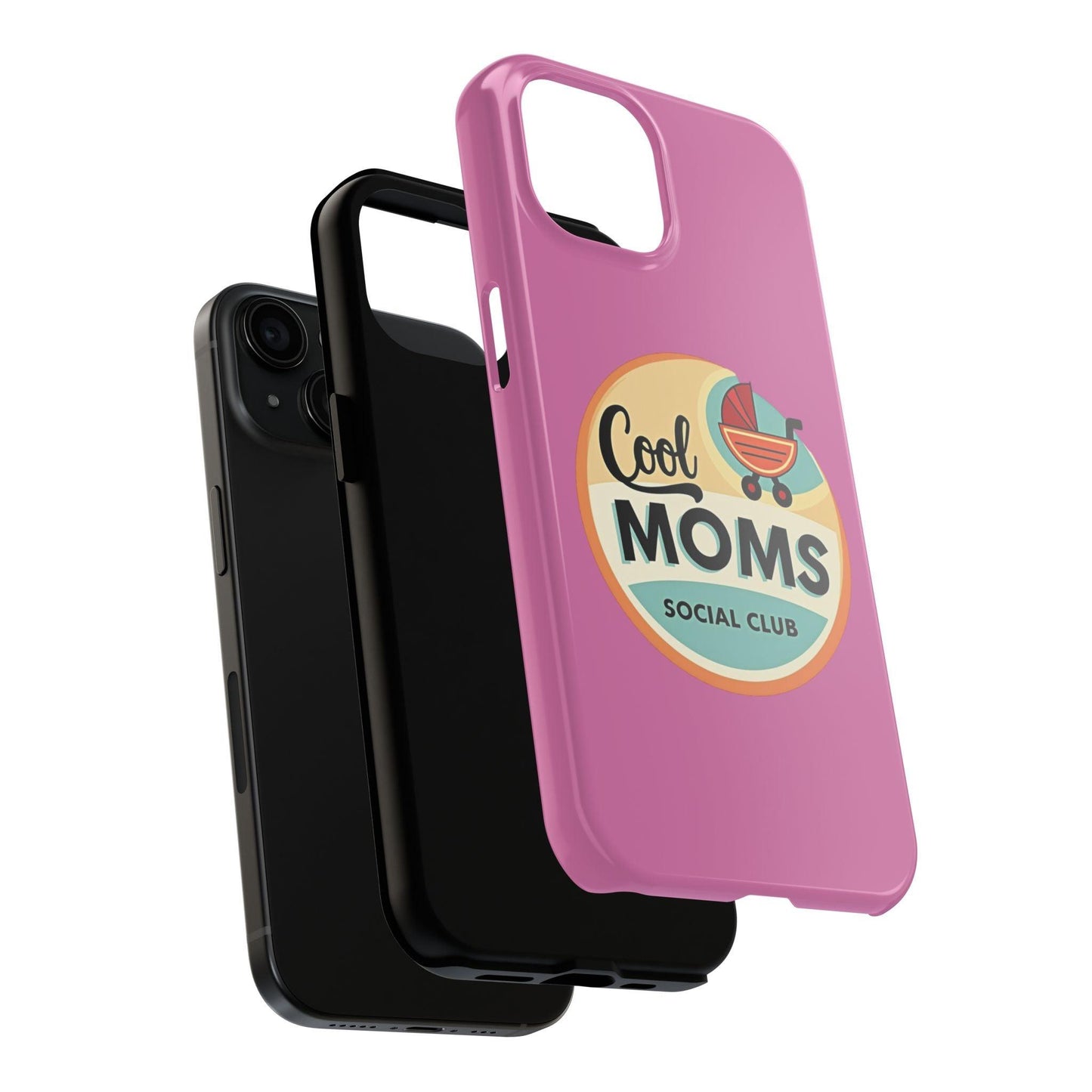 Retro Cool Moms Social Club Tough Phone Cases for Phones - Even Keel LLC