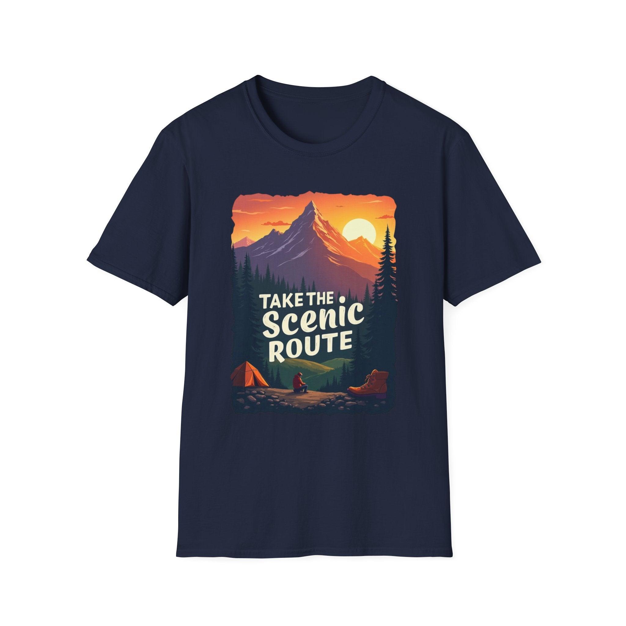 Scenic Route T-Shirt for Adventurers and Explorers Gear - Even Keel LLC