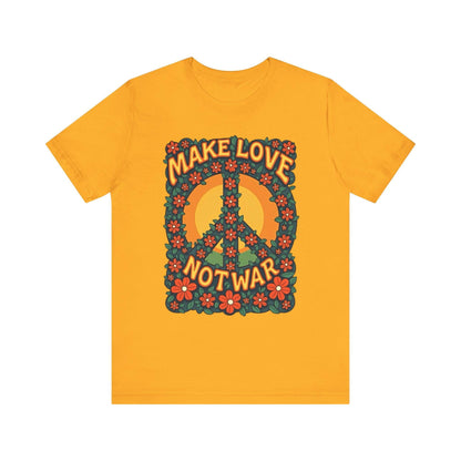 Retro Peace Symbol Graphic Tee Unisex Soft Cotton Shirt - Even Keel LLC