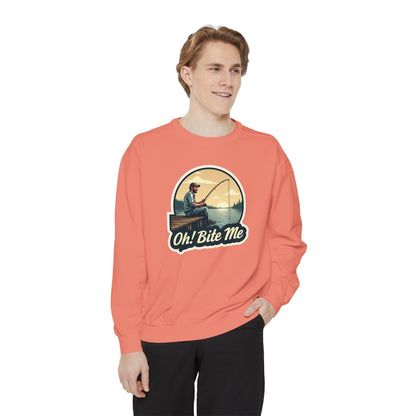 Sitting on the Dock Bite Me Unisex Garment-Dyed Sweatshirt - Even Keel LLC