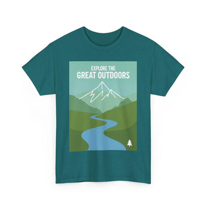 Nature Explorer Tee Shirt - River Mountain Earthy Design - Even Keel LLC