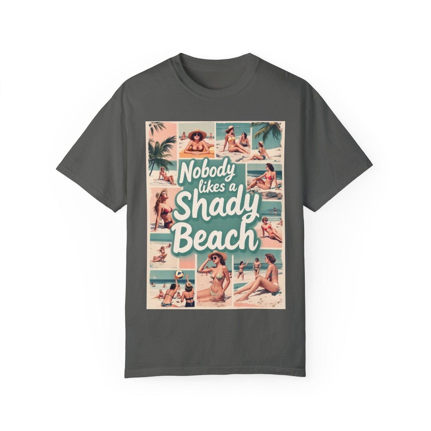 Retro Beach T-Shirt - Nobody Likes a Shady Beach Tee - Even Keel LLC