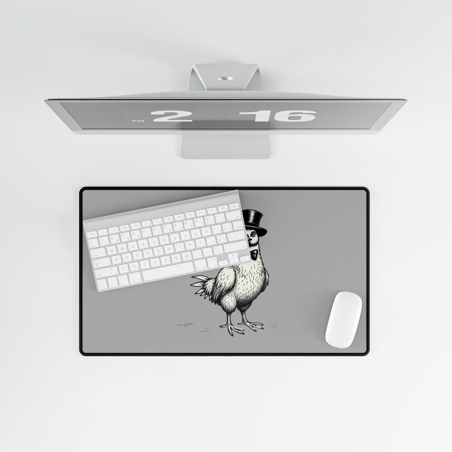 Charming Little Chicken Desk Mat for Organized Workspaces - Even Keel LLC