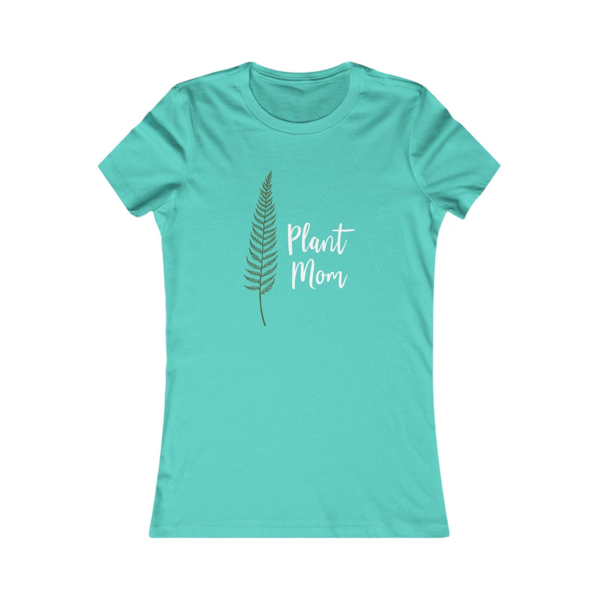 Plant Mom With Fern Women Tee For Nature Lovers - Even Keel LLC