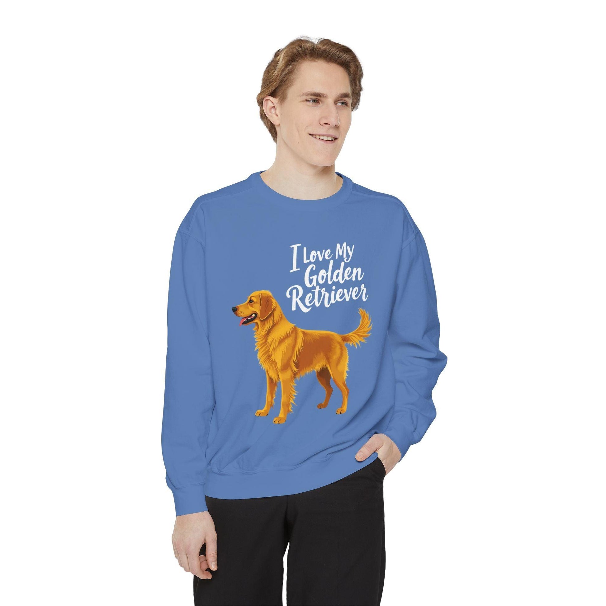 Golden Retriever Sweatshirt - I Love My Golden Retriever - Even Keel LLC