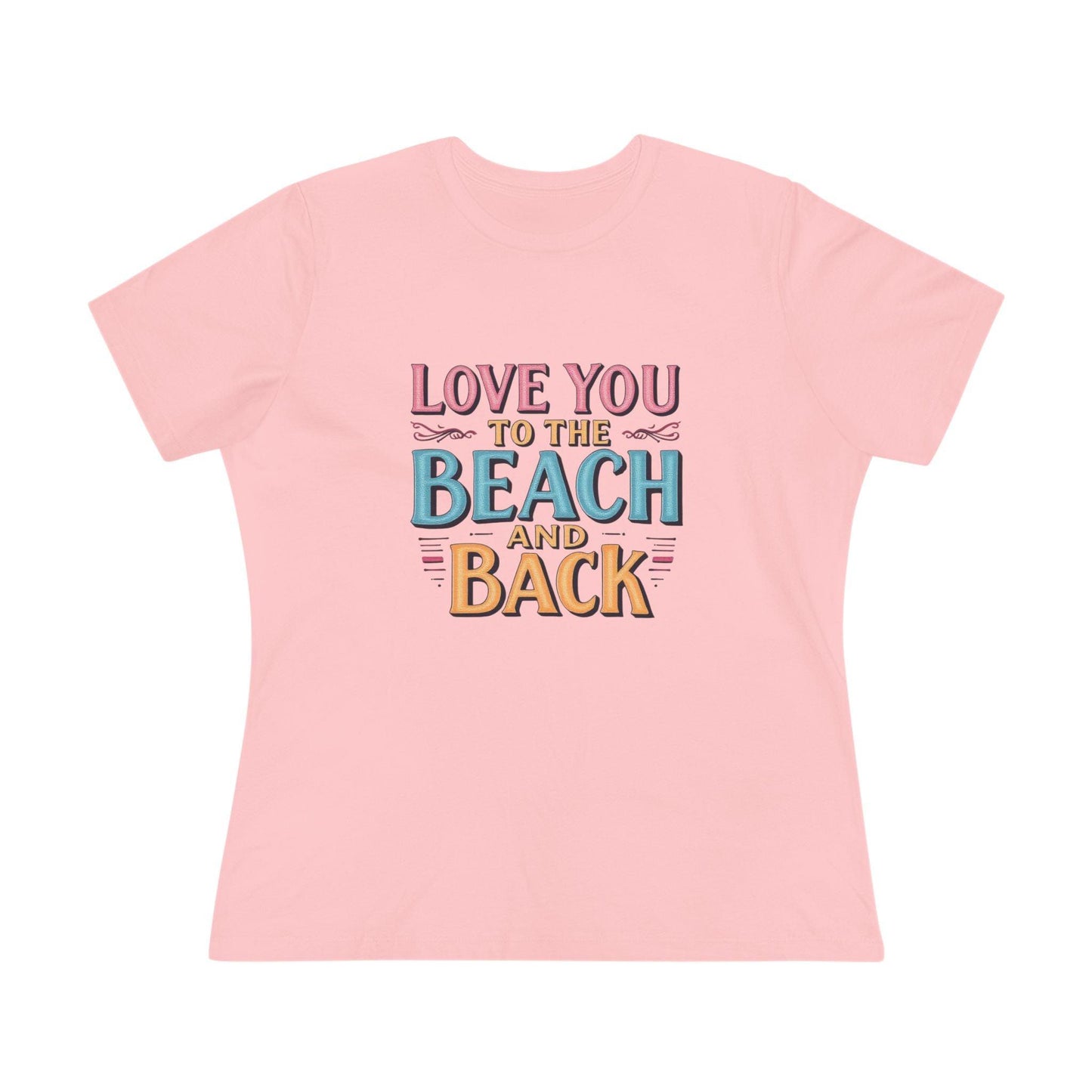 Women's Beach Lovers Cotton Tee - Love You to the Beach - Even Keel LLC