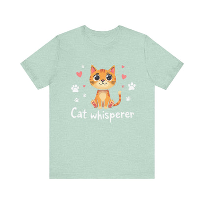 Cat Whisperer Unisex Jersey Short Sleeve Tee Cat Lover T-Shirt