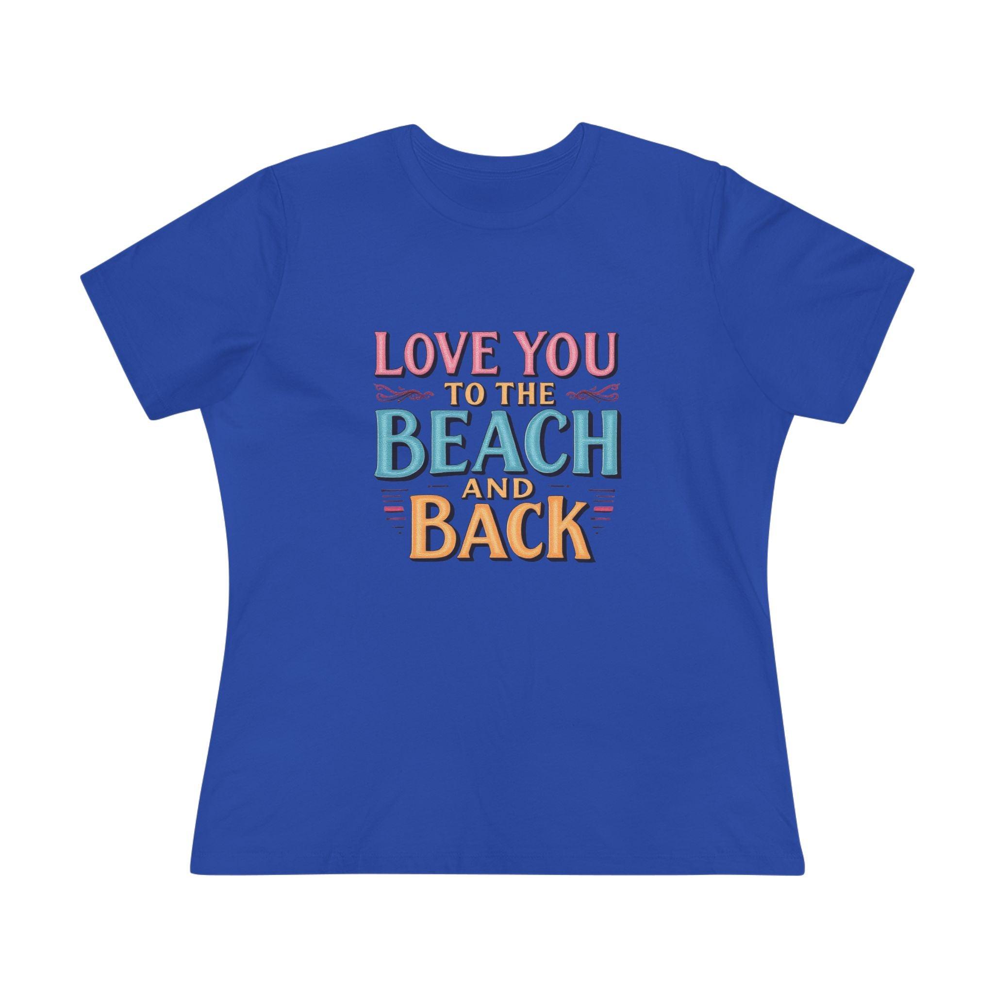 Women's Beach Lovers Cotton Tee - Love You to the Beach - Even Keel LLC