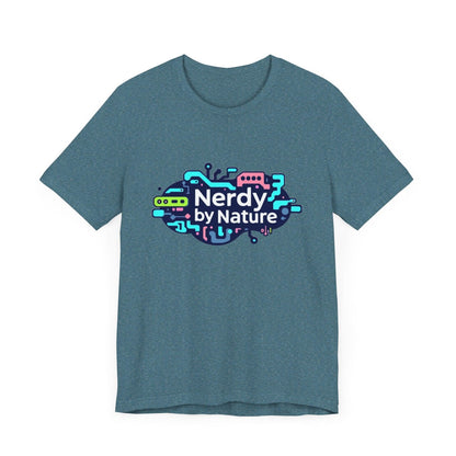 Nerdy by Nature Unisex Tee - Fun Geeky Graphic T-Shirt for Casual Wear - Even Keel LLC