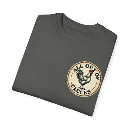 Funny All Out of Clucks Men's T-shirt for Casual Wear - Even Keel LLC