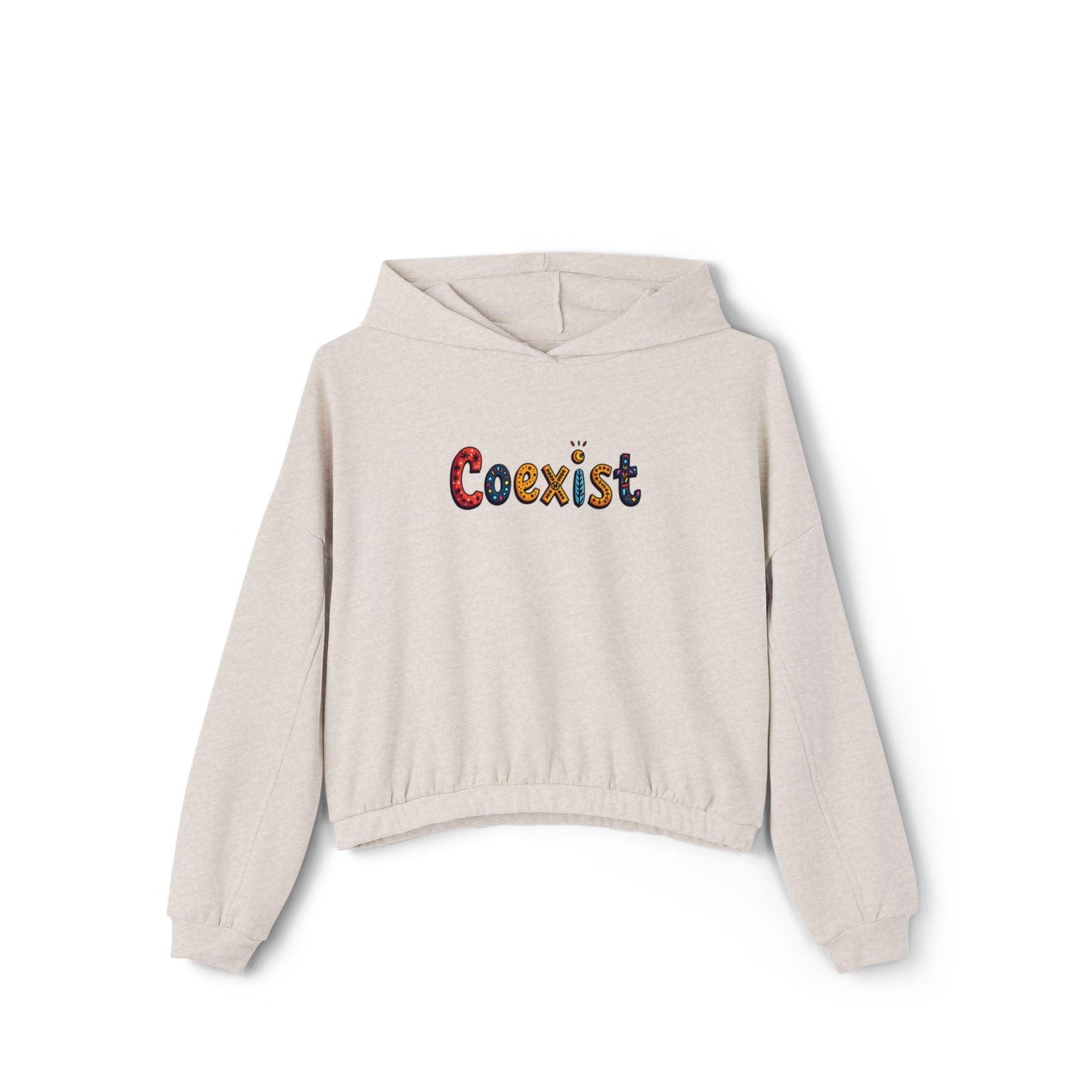 Coexist Women's Cinched Bottom Hoodie for Cozy Comfort - Even Keel LLC