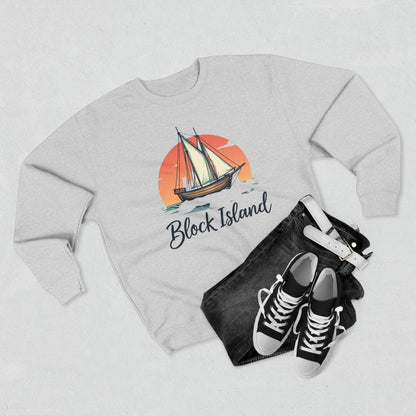 Block Island Pirate Ship Unisex Sweatshirt for Nautical Style - Even Keel LLC