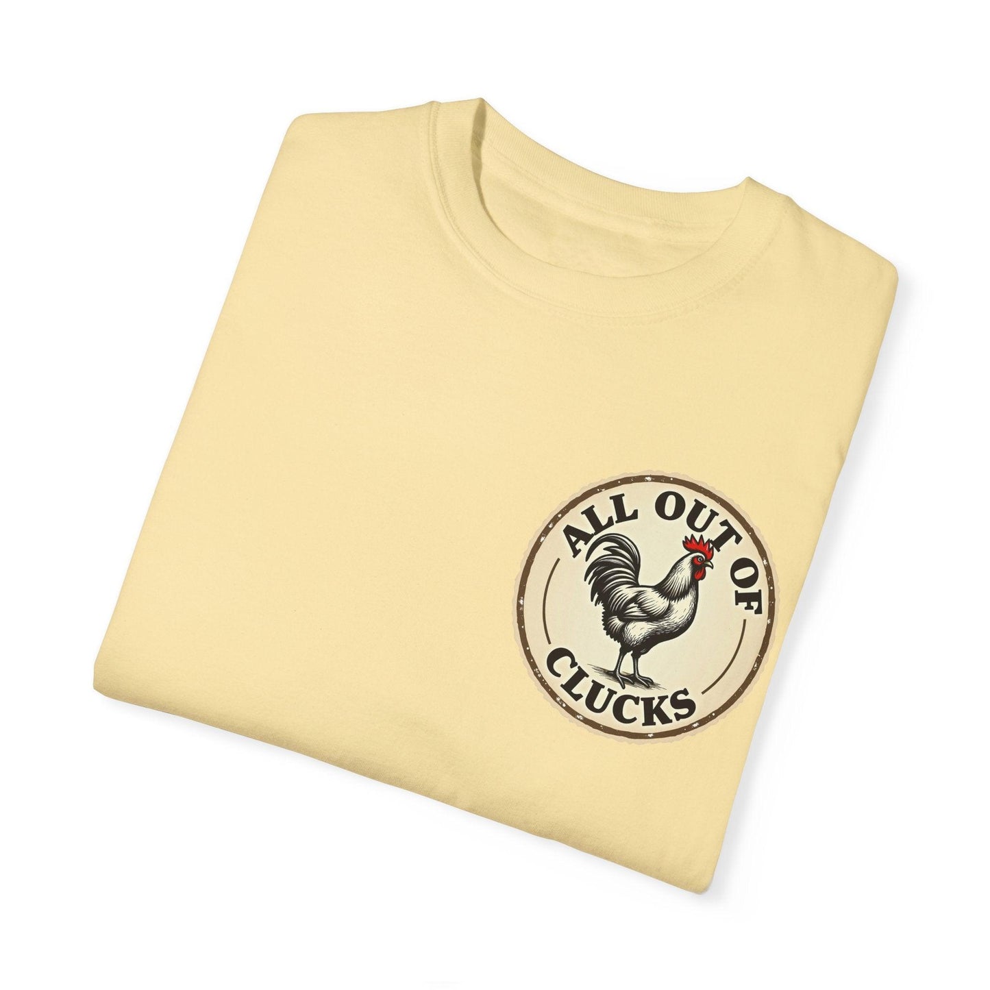 Funny All Out of Clucks Men's T-shirt for Casual Wear - Even Keel LLC