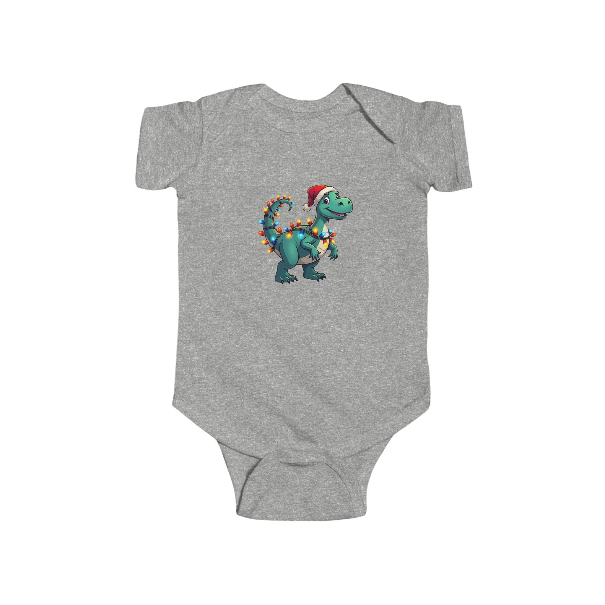 Christmas Dinosaur Bodysuit for Babies and Toddlers Outfit - Even Keel LLC