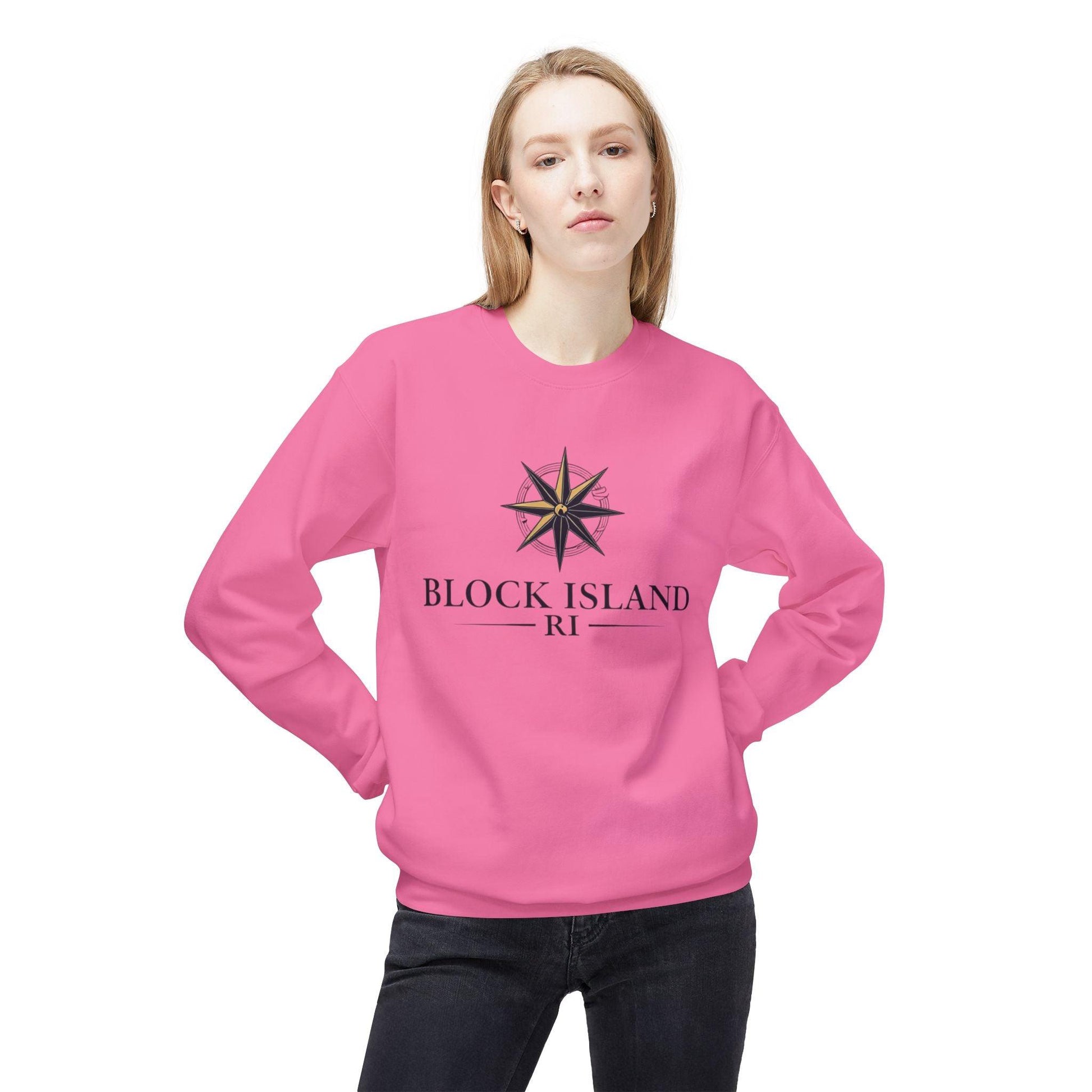 Nautical Block Island, RI Sweatshirt for Coastal Living - Even Keel LLC