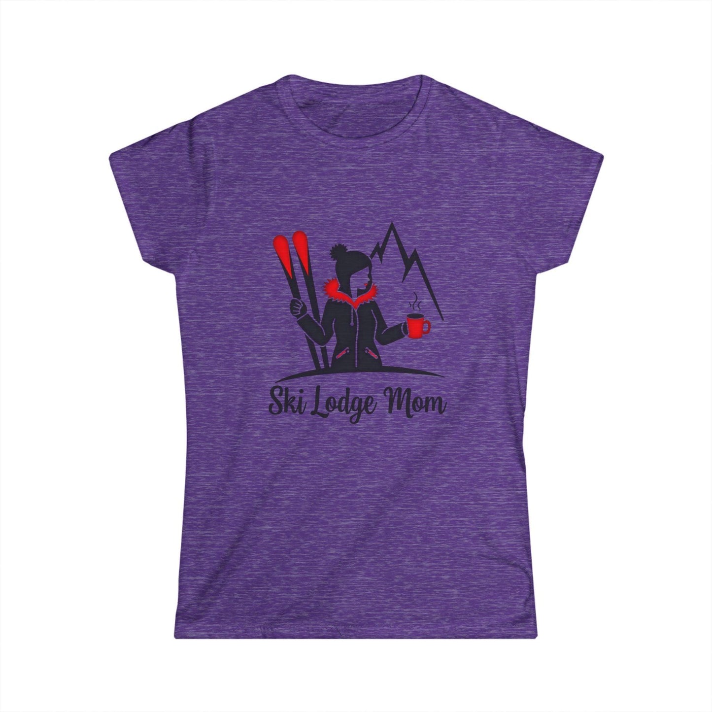 Women's Tee - Ski Lodge Mom Design for Winter Comfort - Even Keel LLC