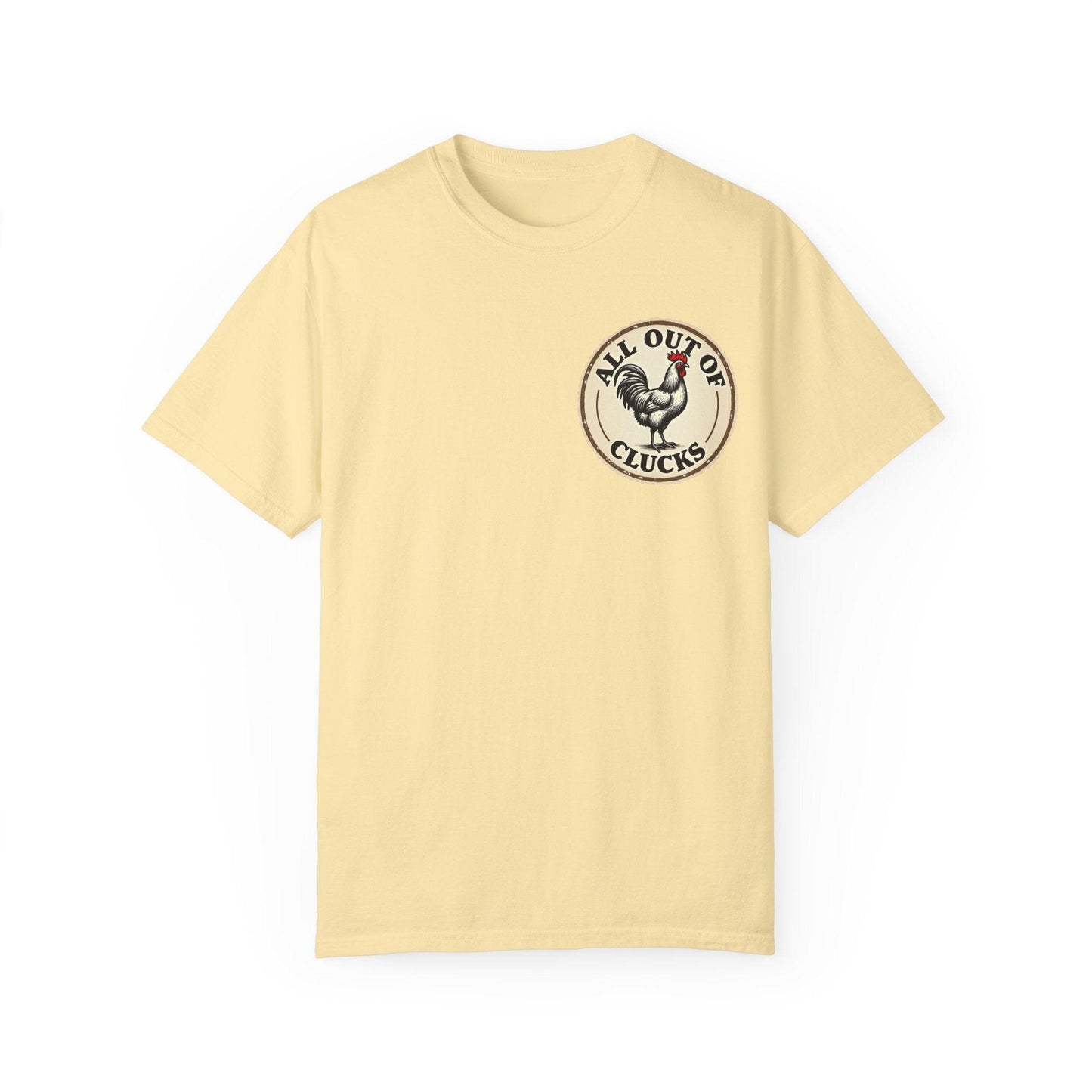 Funny All Out of Clucks Men's T-shirt for Casual Wear - Even Keel LLC