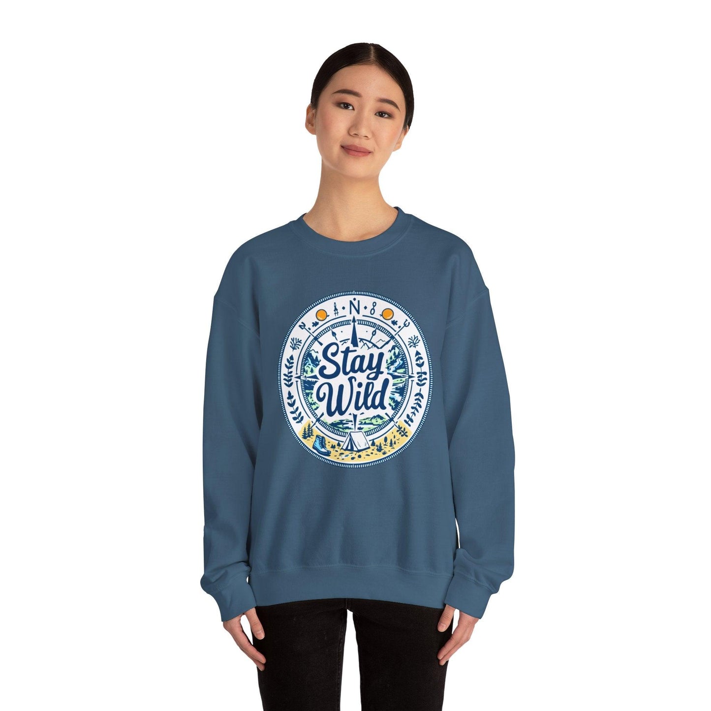 Stay Wild - Nature Explorer Sweatshirt for Outdoor Lovers - Even Keel LLC