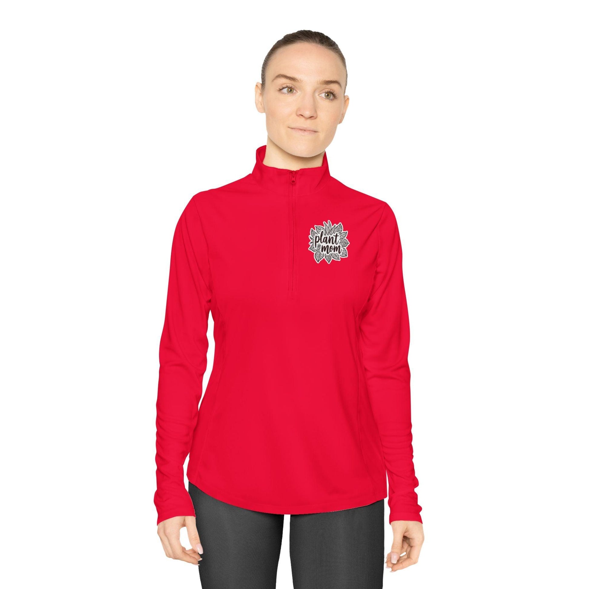 Plant Mom Quarter-Zip Pullover for Stylish Plant Lovers - Even Keel LLC