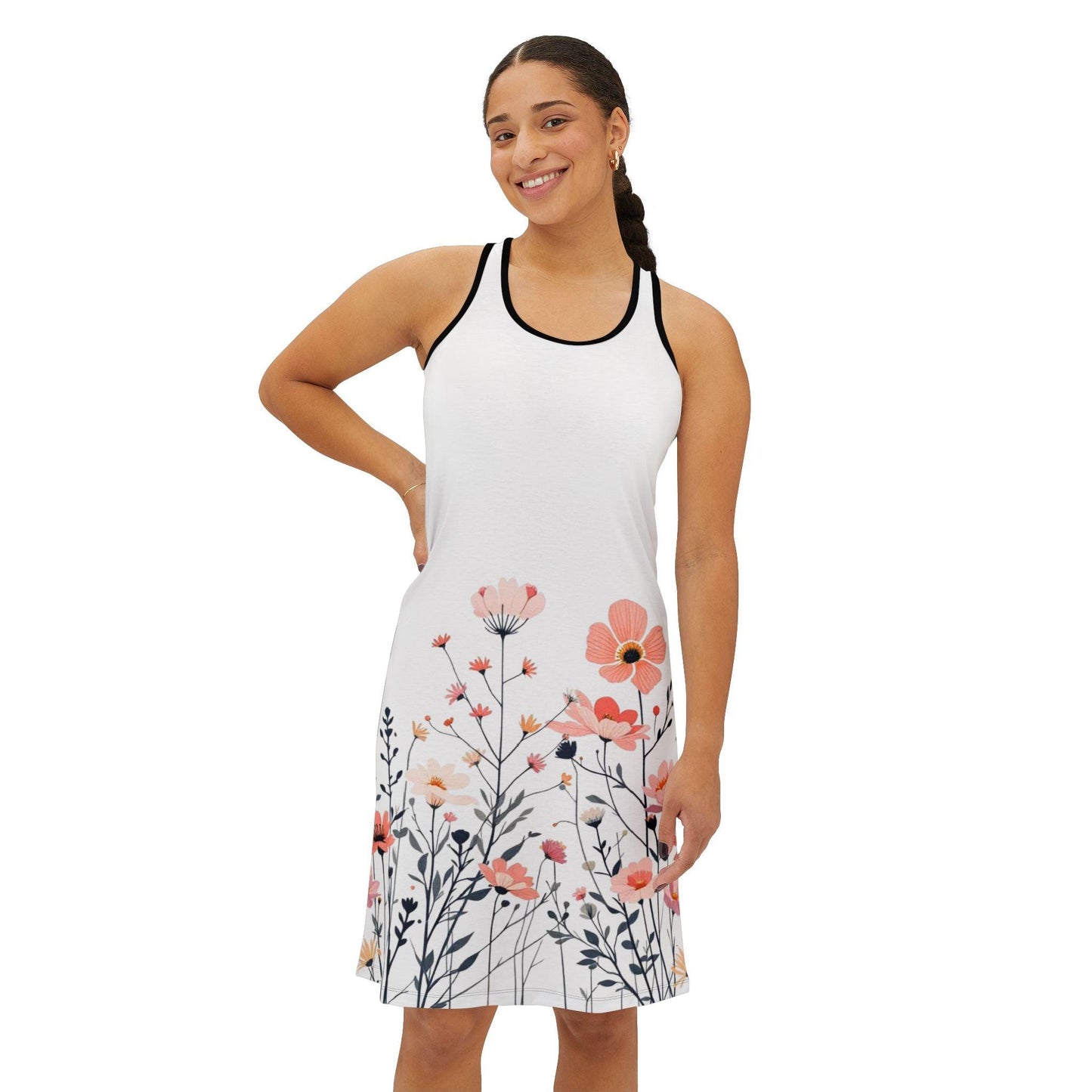 Floral Women's Racerback Dress - Perfect for Spring Style - Even Keel LLC