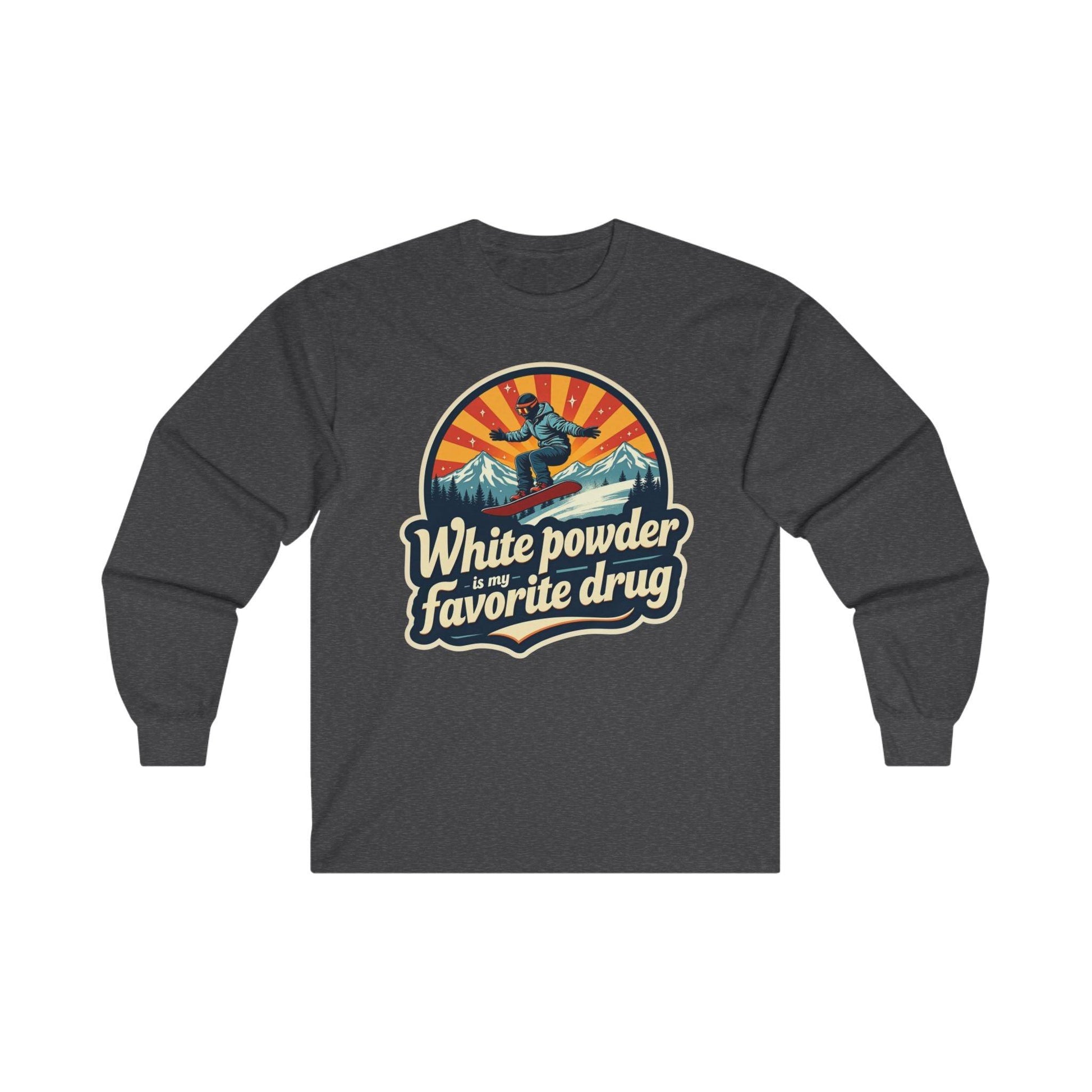 Witty Snowboarding Long Sleeve Tee for Winter Sports Wear - Even Keel LLC