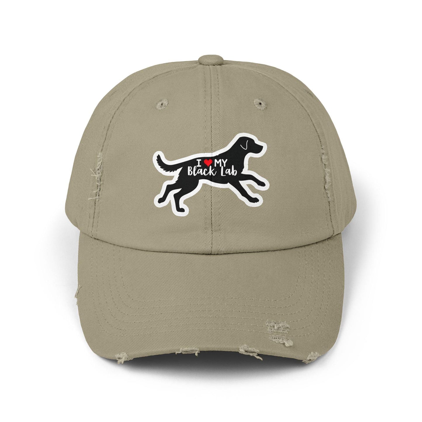 Black Lab Hat Unisex Distressed Cap for Dog Lovers Gift - Even Keel LLC