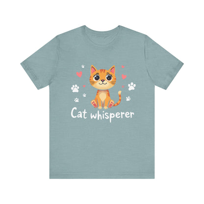 Cat Whisperer Unisex Jersey Short Sleeve Tee Cat Lover T-Shirt