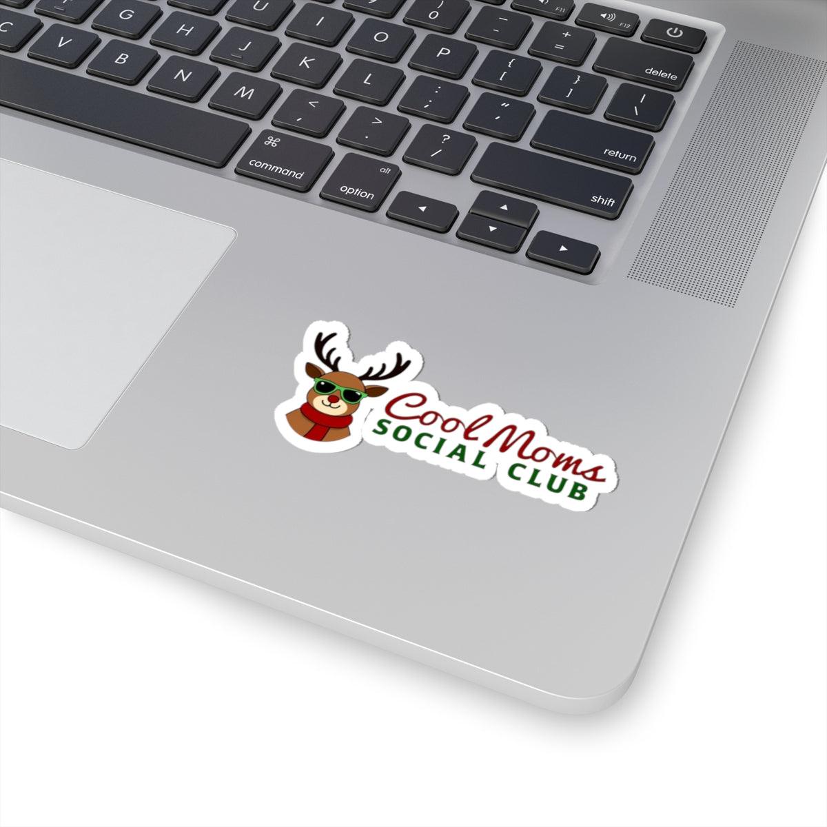 Cool Moms Reindeer Version Sticker for Holiday Decor - Even Keel LLC