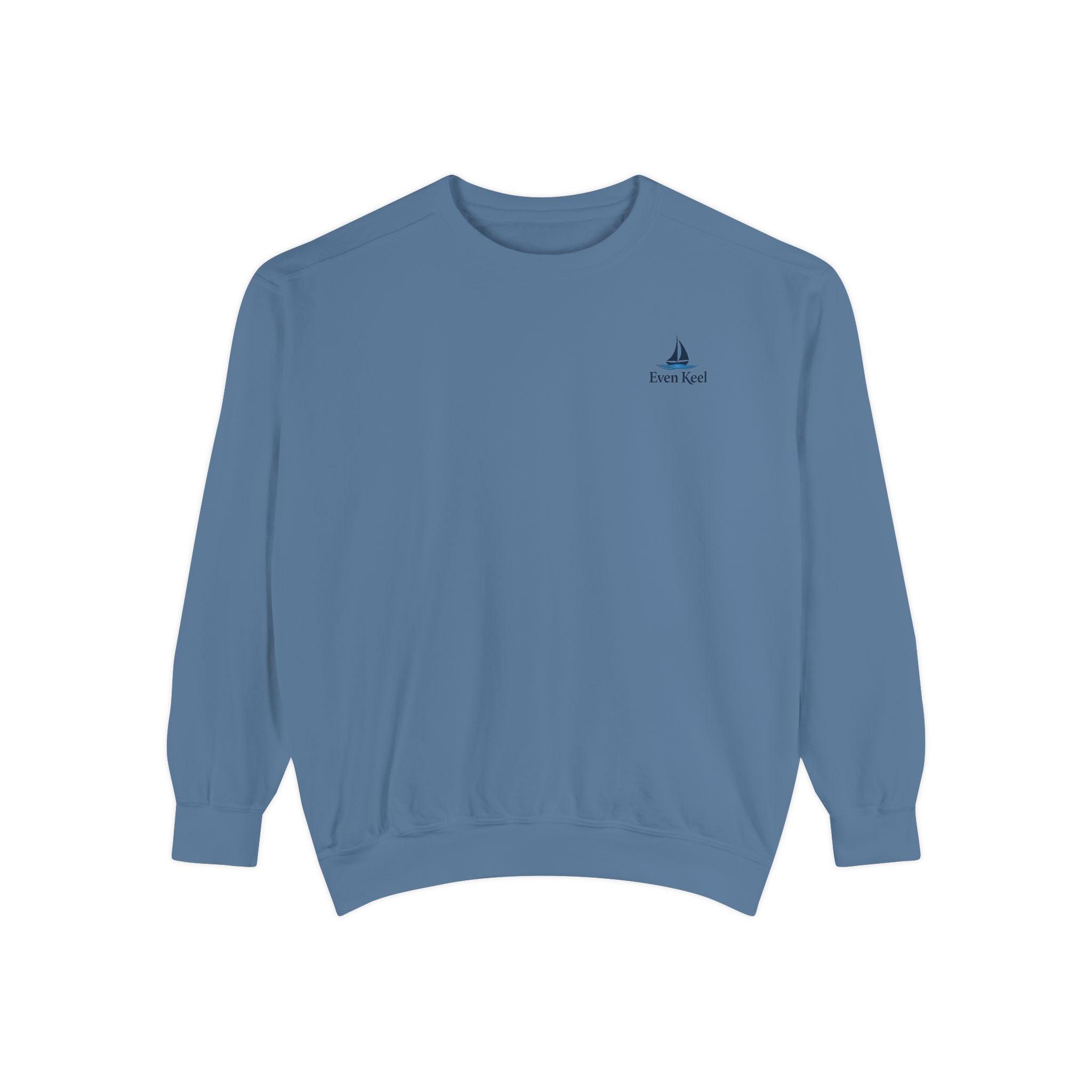 Beach Life Unisex Sweatshirt Reverse Printed for Comfort - Even Keel LLC