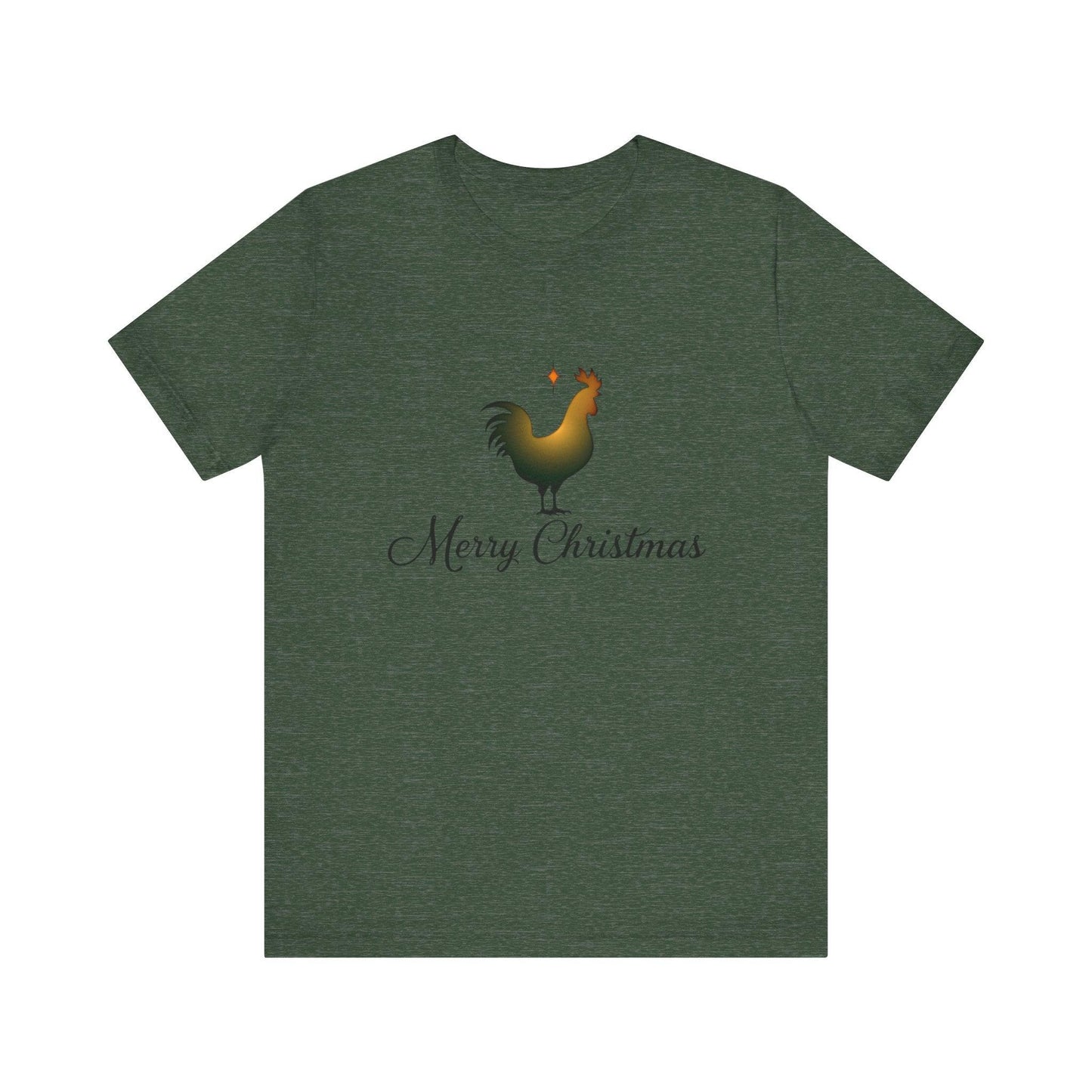 Christmas Chicken Short Sleeve Tee for Festive Fun Fashion - Even Keel LLC