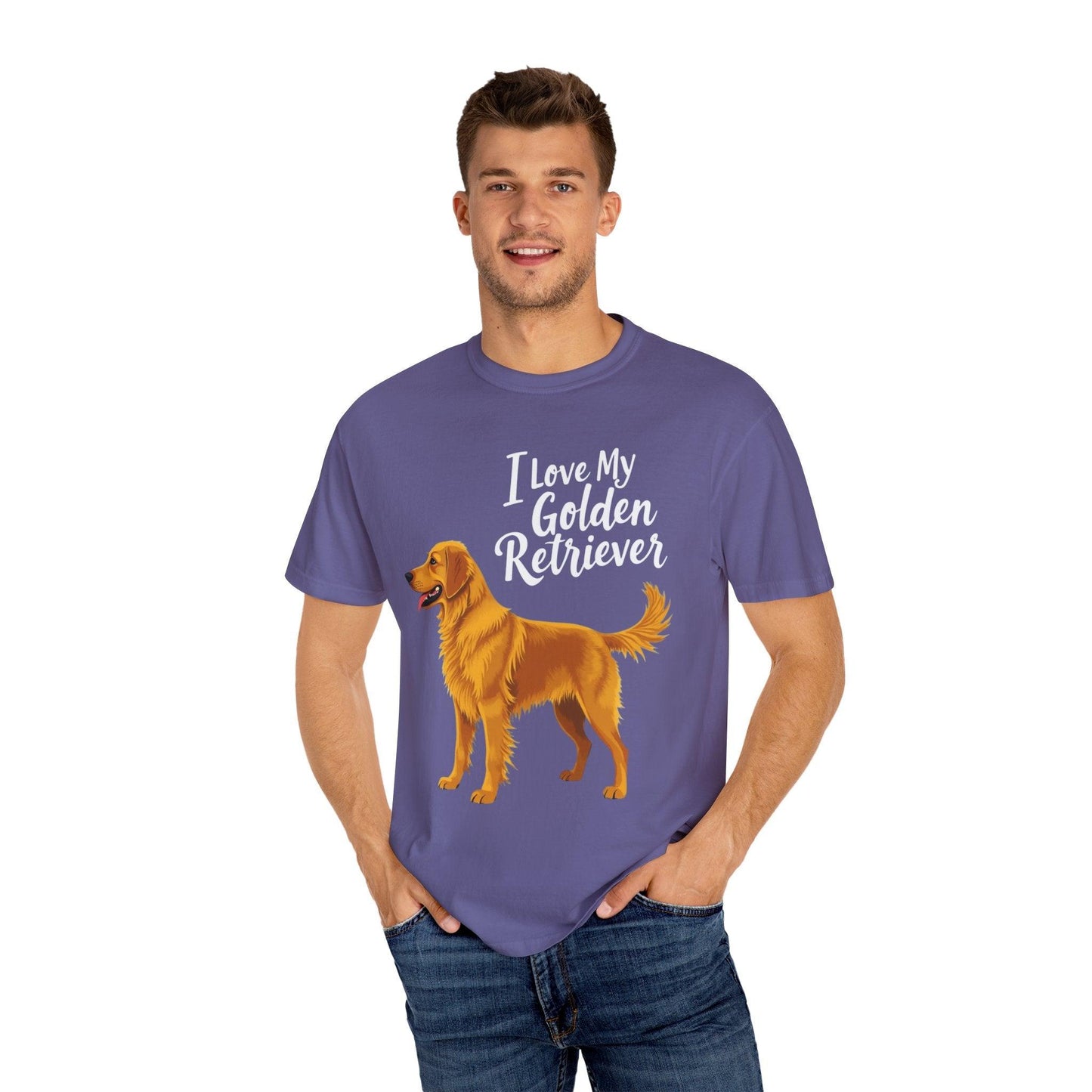 Golden Retriever Love T-shirt for Dog Lovers Unisex Tee - Even Keel LLC