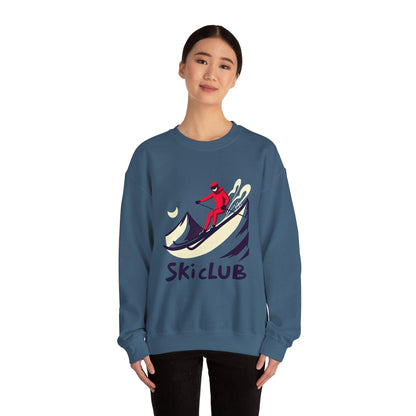 Heavy Blend Ski Club Sweatshirt for Winter Warmth Style - Even Keel LLC