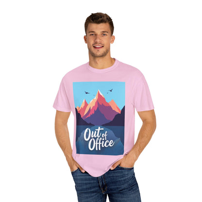 Hiking Or Skiing Mountains Out Of Office Unisex T-shirt - Even Keel LLC