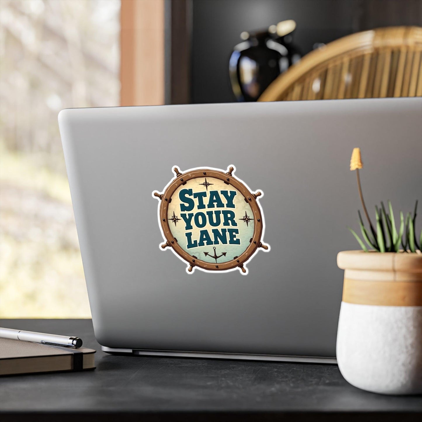 Stay Your Lane Decal - High Quality Vinyl Sticker - Even Keel LLC