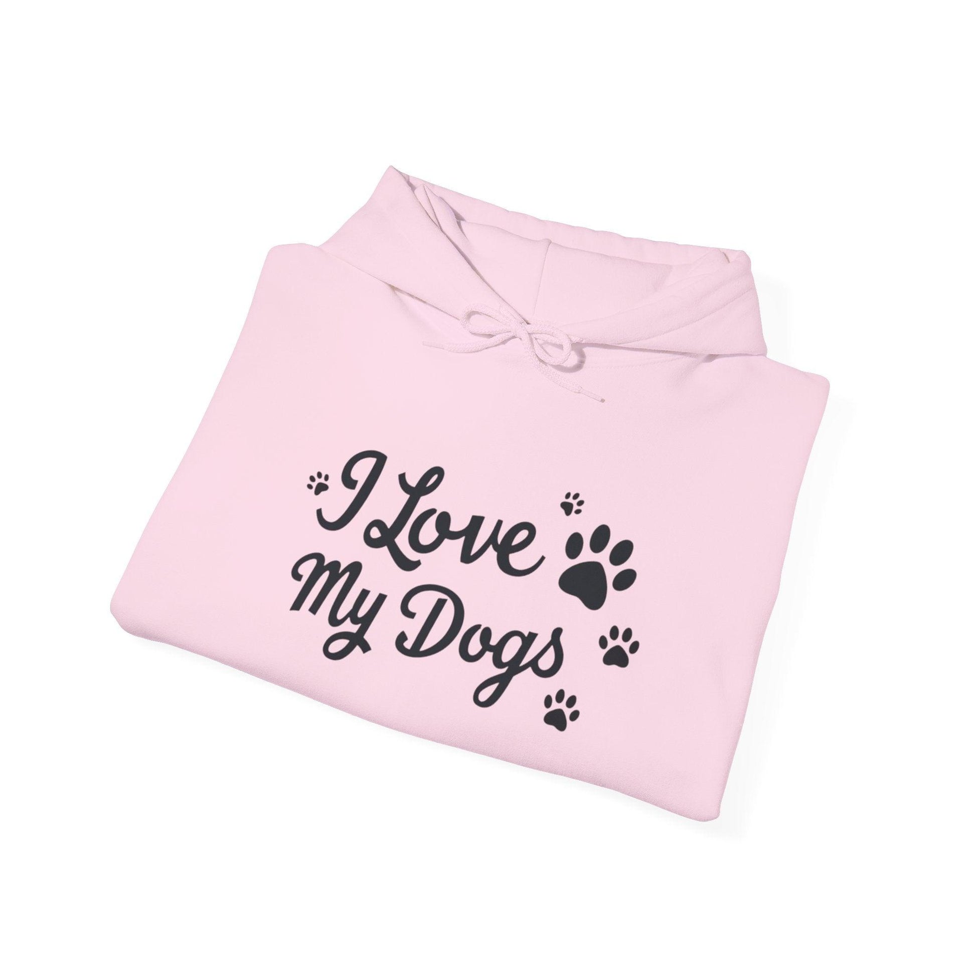 Dog Lover Hoodie - I Love My Dogs Design for Pet Lovers - Even Keel LLC