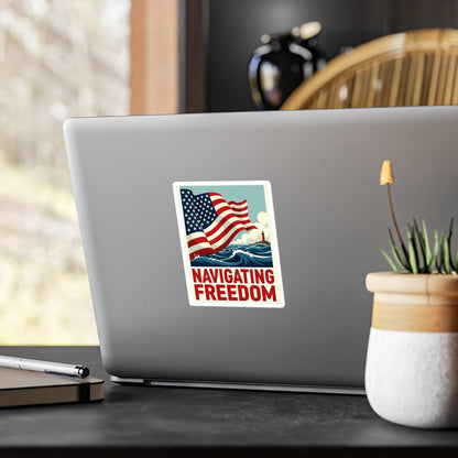 Decal Sticker - Navigating Freedom Adventure Vinyl Decal - Even Keel LLC