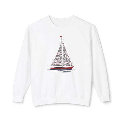 Patriotic Sailboat Sweatshirt for Nautical Lovers - Even Keel LLC