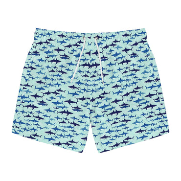 Shark Pattern Swim Trunks for Beach Days and Summer Fun - Even Keel LLC