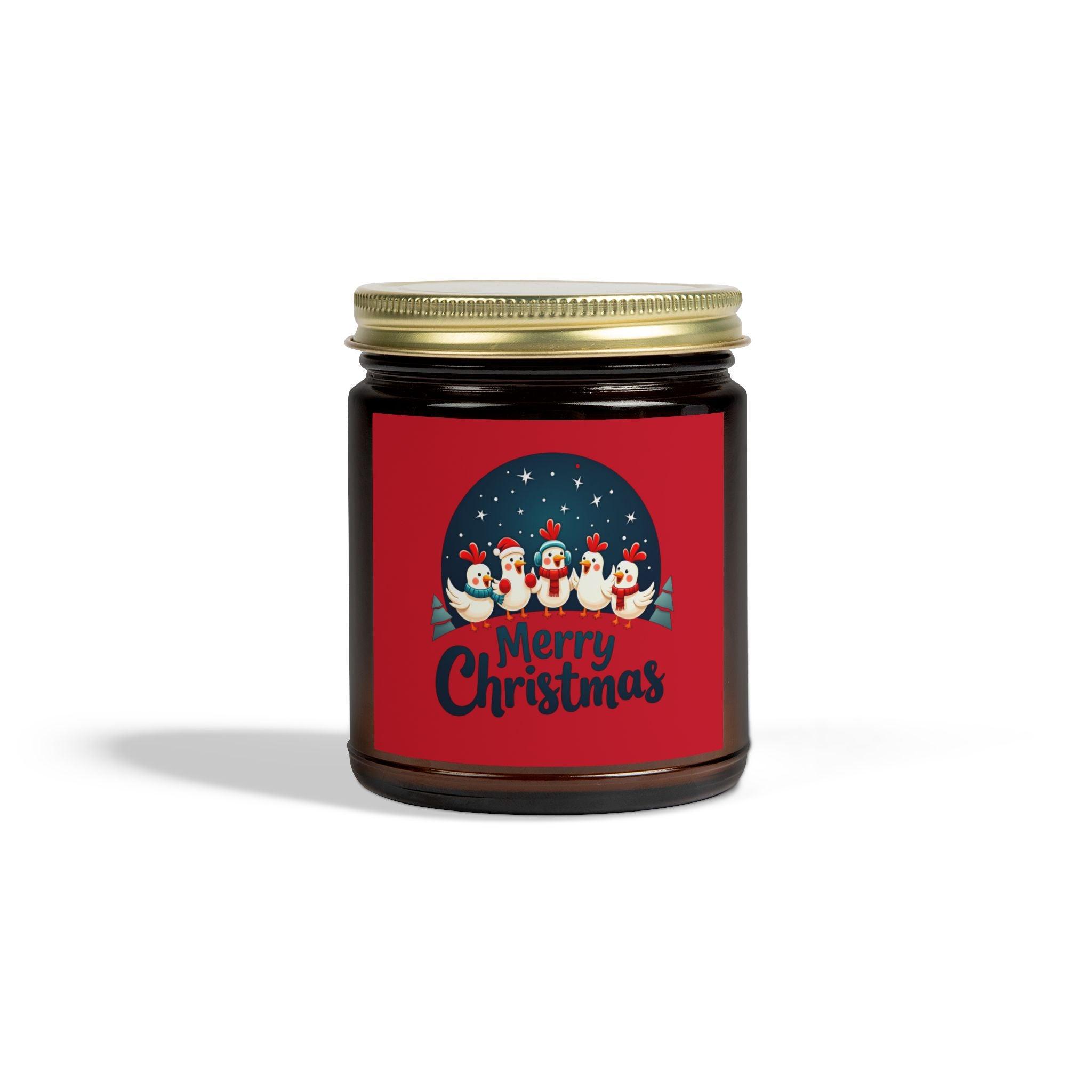 Caroling Chicken Candle Coconut Apricot Wax 4oz 9oz - Even Keel LLC