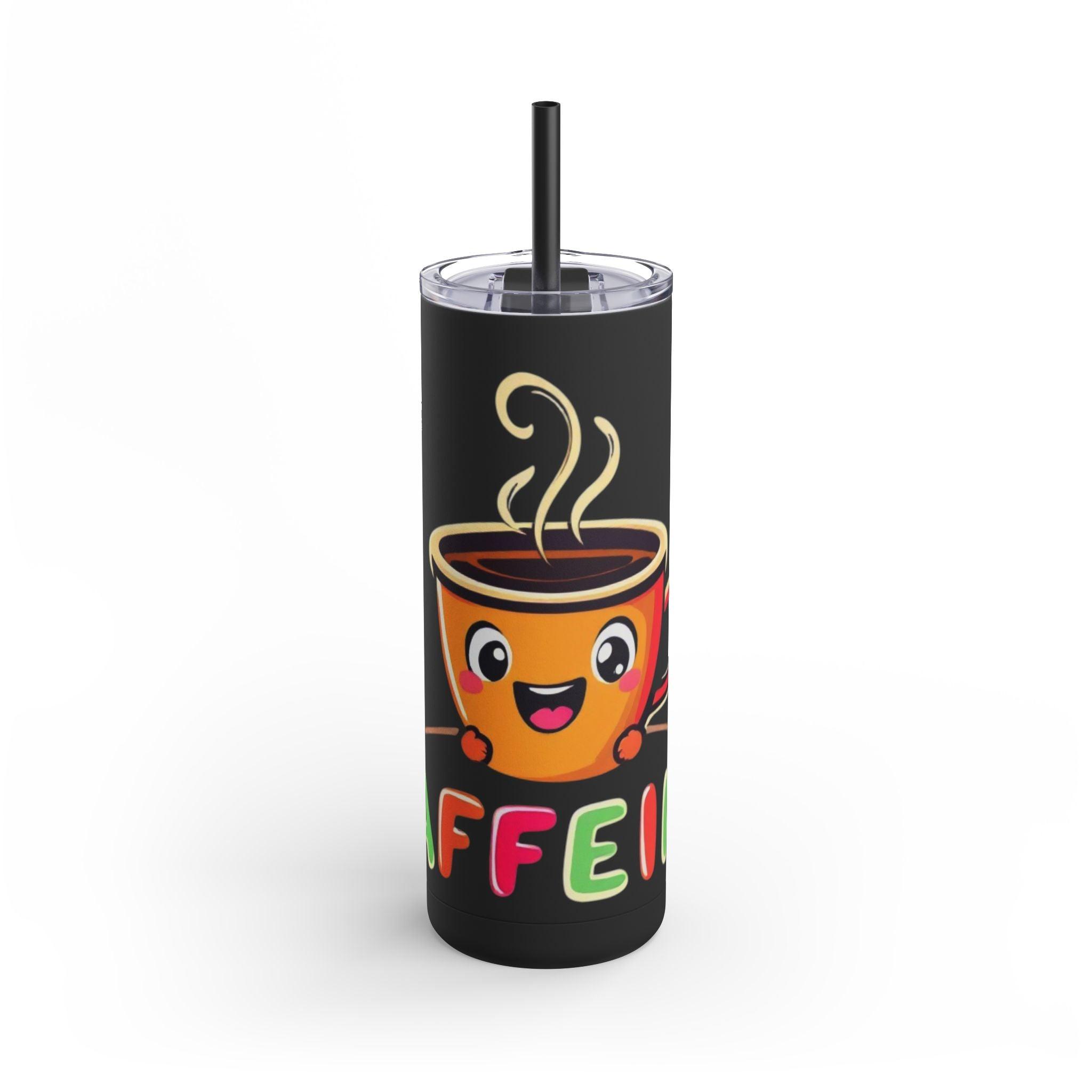 Matte Tumbler: Caffeine 20oz Stylish Insulated Mug - Even Keel LLC