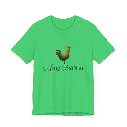 Christmas Chicken Short Sleeve Tee for Festive Fun Fashion - Even Keel LLC