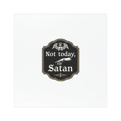 Not Today Satan Car Magnets for Personal Style and Fun - Even Keel LLC