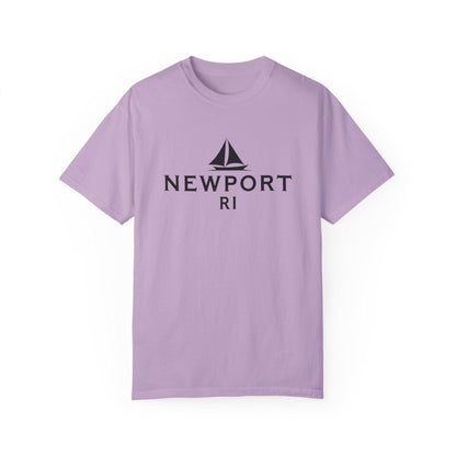 Sailboat T-shirt - Simple Newport, RI Design for Beach Lovers - Even Keel LLC